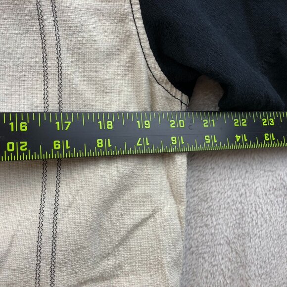 J. Campbell Mens Shirt Medium Short Sleeve Silk Blend Button-Up Casual Beige - Picture 5 of 9